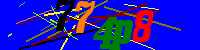 Blue Captcha Image