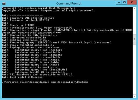 New SQL Server SureBackup script in Veeam B&R v8 – Danilo Chiavari